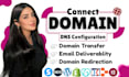 connect and point your domain to your website email migration