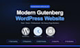 design modern wordpress website using gutenberg blocks and kadence pro