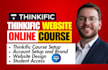 build and setup thinkific online course website, elearning website
