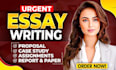 do urgent essay writing as an essay writer