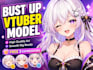 design and rig vtuber live2d model anime art style