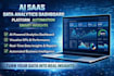 develop saas ai data analytics dashboard web app system,predictive analytics web