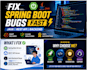fix spring boot bugs, debug java backend and rest api issues