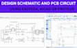 design professional schematic and pcb using easyeda, kicad, or proteus
