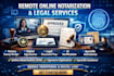 provide remote online notarization, notary stamp , and digitize legal documents