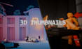 create viral 3d youtube thumbnails fern style, cinematic renders