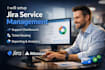 setup jira service management, support dashboard, ticket routing and reporting