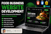 develop a modern food business website