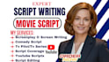 write movie script cinematic screenplay for film TV short films, TV pilot script