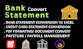 reconcile bank statement PDF to editable format