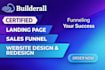 build builderall landing page sales funnel website redesign builderall simvoly
