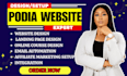make podia, podia website, online course, teachable, course website