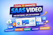 create clean 2d animated saas video for your software, app or platform