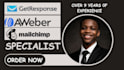 setup converting email campaign automation with mailchimp aweber and getresponse