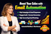 create high converting drip campaign, email flows marketing automation
