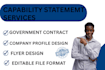 design a professional capability statement