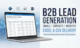 scrape business leads emails and contact data into excel