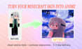 make you minecraft anime art