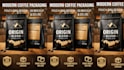 design modern coffee packaging, pouch bag design 3d mockup mylar bag and dieline