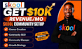 skool community setup skool online community setup skool community skool manager
