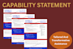 design a government  business capability statement