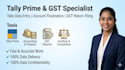 do tally prime data entry, gst entry and voucher entries