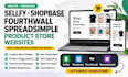create sellfy shopbase fourthwall spreadsimple product store websites redesign