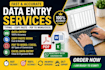 do manual data entry, online form filling