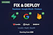 fix and deploy your lovable, replit or base44 app with supabase, google oauth