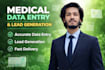 do accurate medical data entry,data collection,web scraping