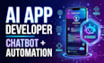 build ai powered mobile app with automation and backend