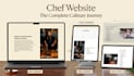 build a modern and responsive chef website using react js