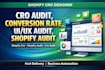 do optimization cro conversion rate, shopify audit, shopify cro, cro, uiux audit