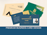 design a professional luxuary busniness card with a qr code