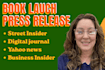 do book press release, book launch press release distribution, book launch pr