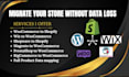 shopify to woocommerce prestashop to woocommerce, wordpress to shopify migration