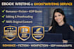 be your ebook writer, KDP book writer, book editor, romance, fiction ghostwrite