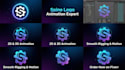 create logo animation with spine, 2d or 3d spine animation, spine pro