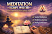 write calming guided meditation scripts for sleep, anxiety and mindfulness