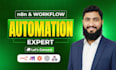 build ai automation, n8n, zapier, make com workflows