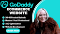 build godaddy ecommerce website and redesign godaddy website
