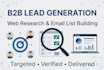 do b2b lead generation, web research and email list building