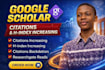 increase and backdate google scholar citations, increase h index