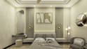design modern bedroom interior with realistic renders