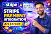 do stripe integration, API integration in website and app