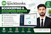be your qb bookkeeper and bank reconcile