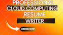 design professional cloud computing and resume
