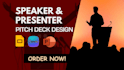 design event speaker presentation deck presenter pitch deck design
