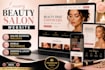 create a luxury makeup artist and beauty salon website design