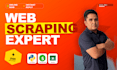 do web scraping and data extraction using python